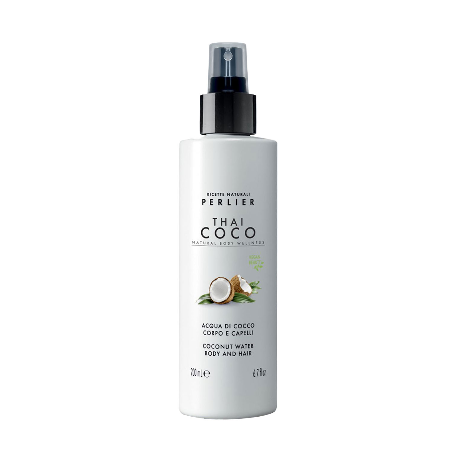 Кокосова вода для тіла та волосся Perlier Thai Coco Coconut Water Body And Hair, 200 мл